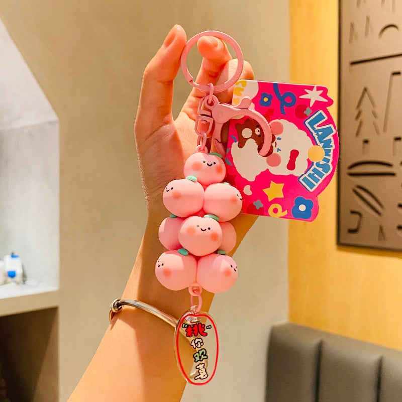 Wholesale Pvc Cute Fruit Jenga Keychain