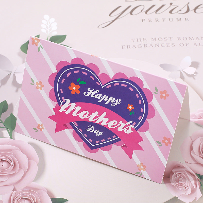 Wholesale of 10pcs/pack Mother's Day Flower Paper Greeting Cards