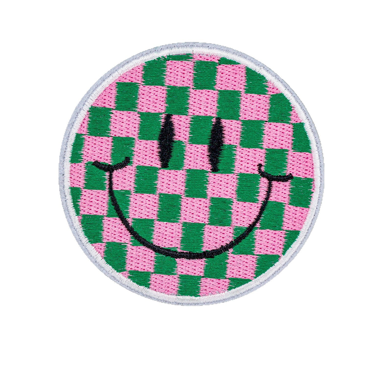 Wholesale Smiley Face Embroider Cloth Stickers Cartoon Round Embroider Stickers