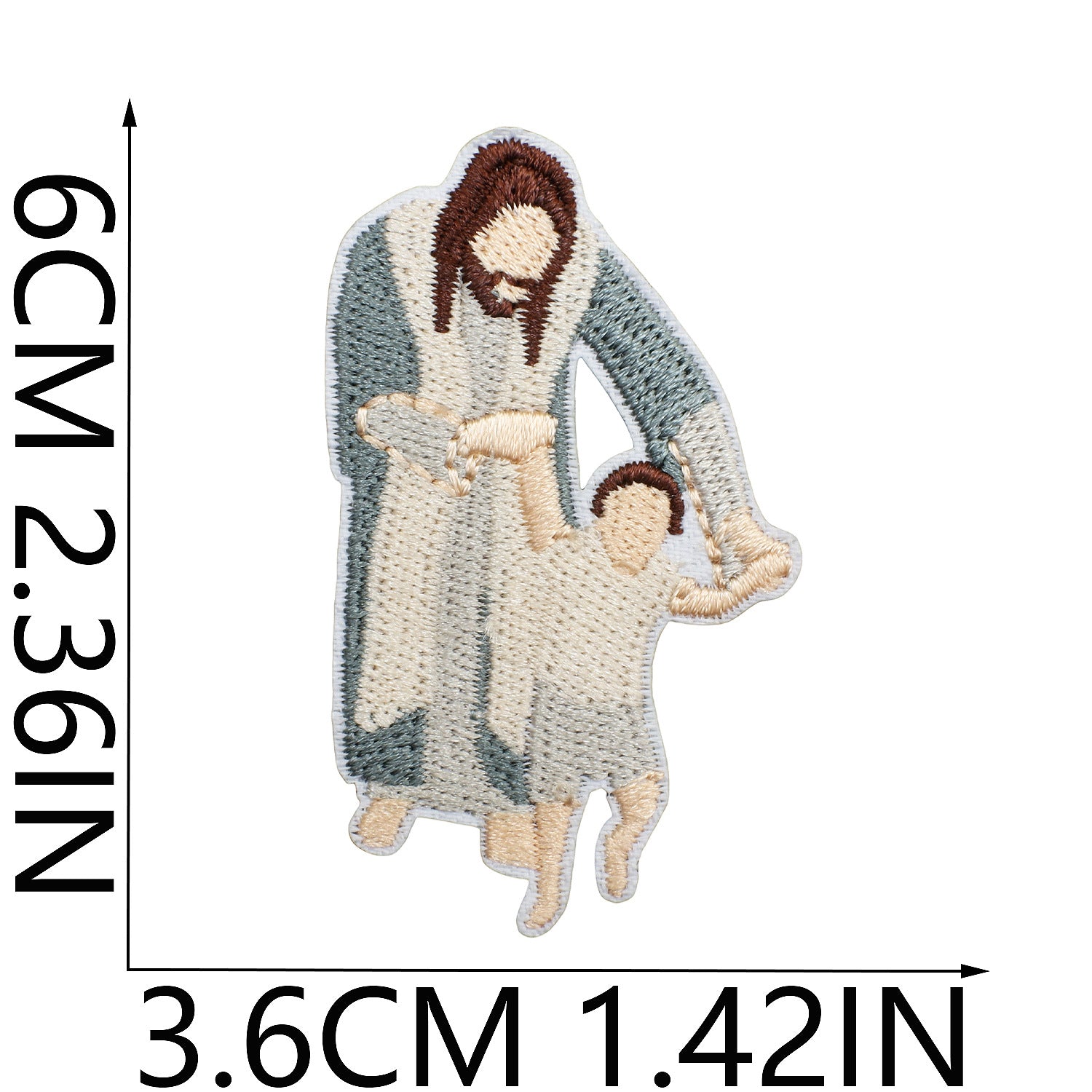 Wholesale Yesu Benzun Embroidered Cloth Stickers