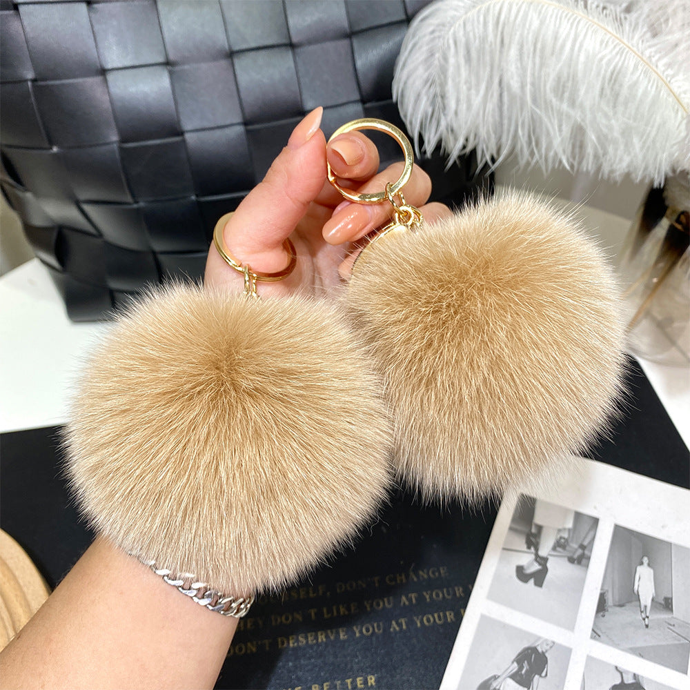 Wholesale 9cm Fur Ball Keychain