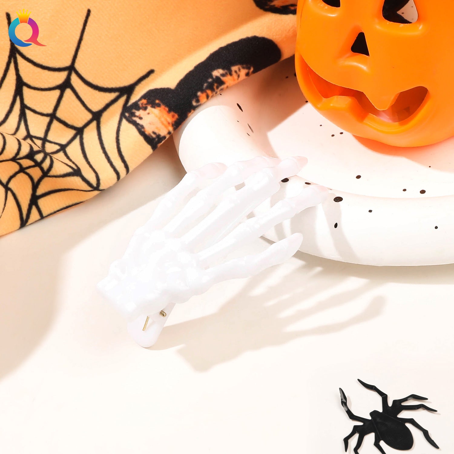 Wholesale Halloween Horror Ghost Claw Skeleton Hand Side Hair Clips