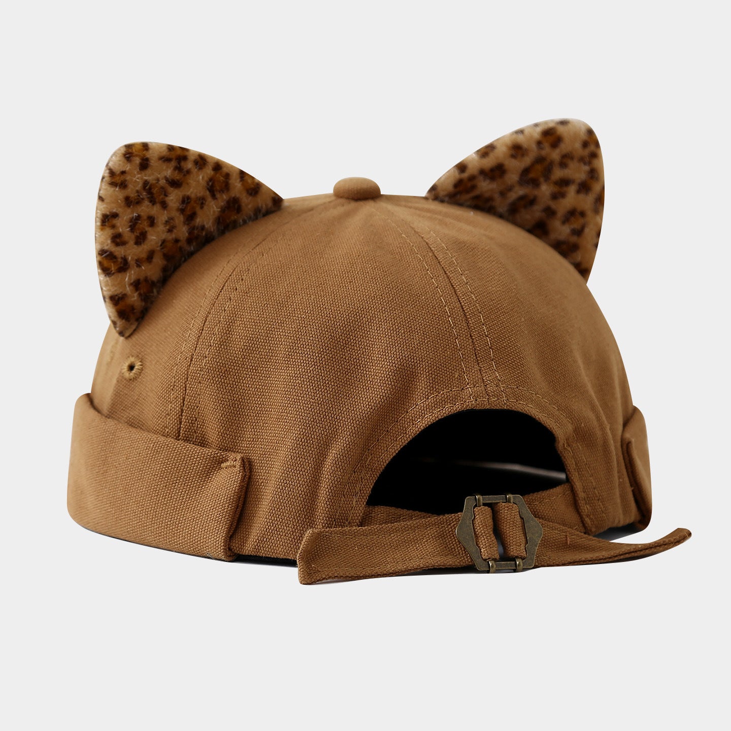 Wholesale Literary Fresh Fashion Leopard Print Ear Melon Cap Land Cap Sailor Cap