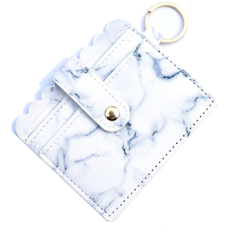 Wholesale PU Leather Leopard Purse Keychain