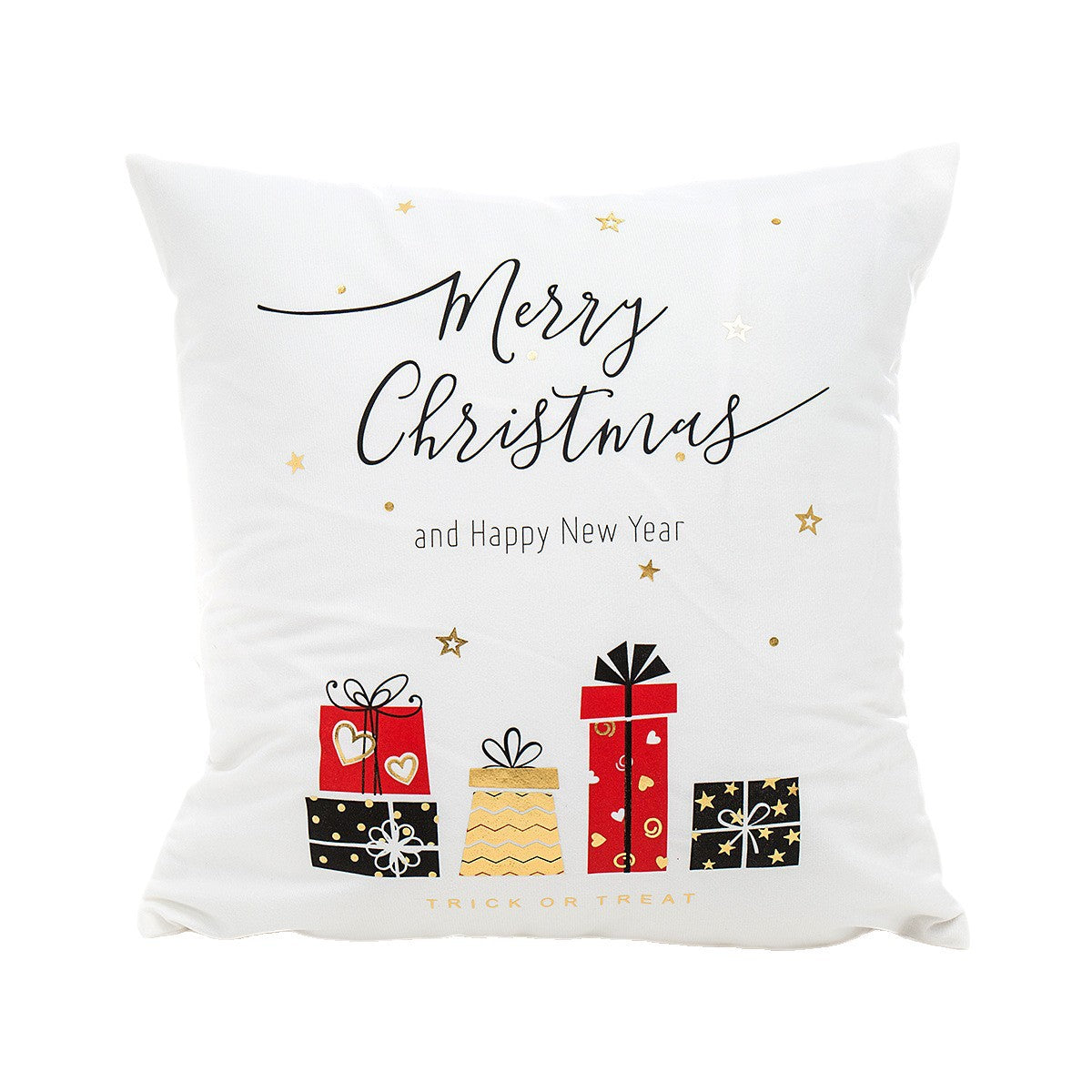 Wholesale Christmas atmosphere gold-stamping festive pillowcase