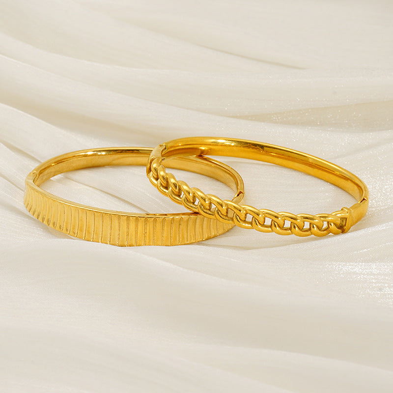 Wholesale Electroplating non-fading titanium steel bracelet buckle bracelet