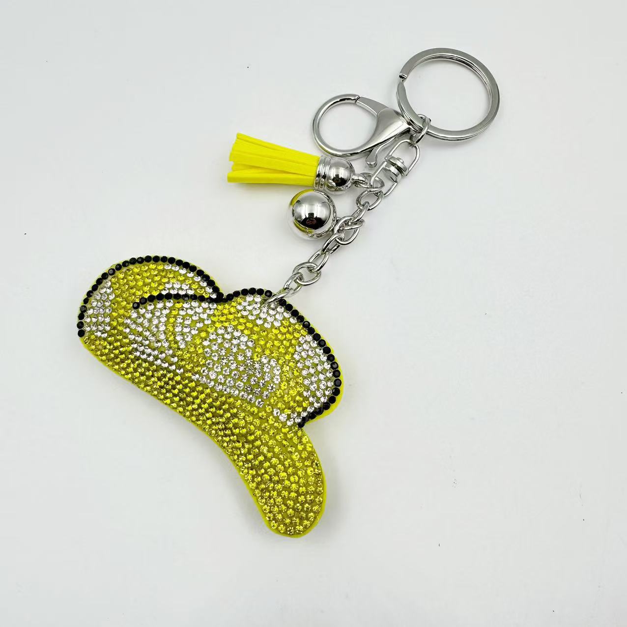 Wholesale Western Leopard Diamond Crystal Keychain