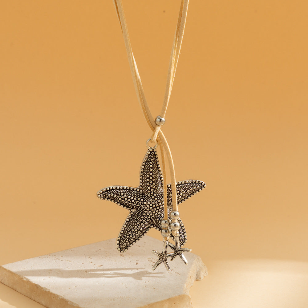 Wholesale Bohemian Beach Starfish Pendant Necklace