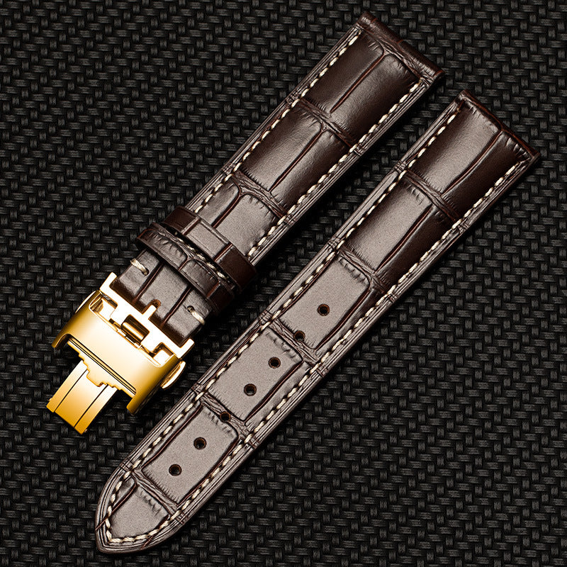 Wholesale Crocodile Patterned Cowhide Strap