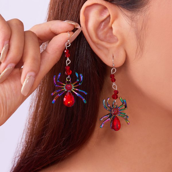 Wholesale  Colorful spider  Earrings