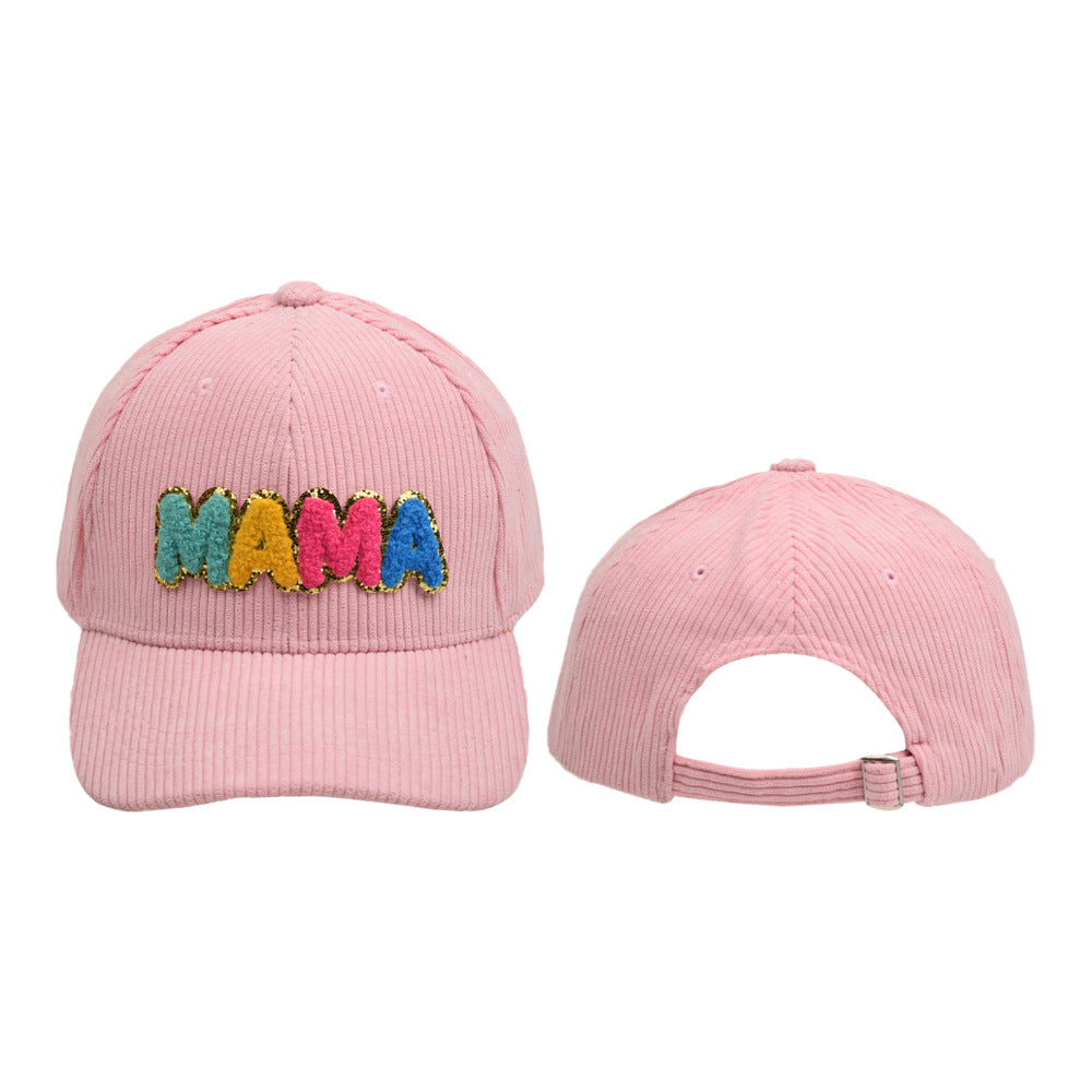 Capilla de béisbol de letras de poliéster de poliéster al por mayor