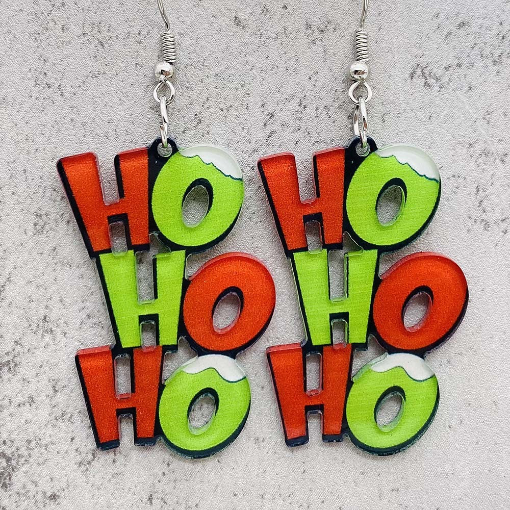 Wholesale  Christmas Acrylic Earrings OLY Exclusive