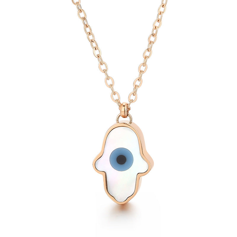 Wholesale Devil Eye Trend Gold Plated Necklaces