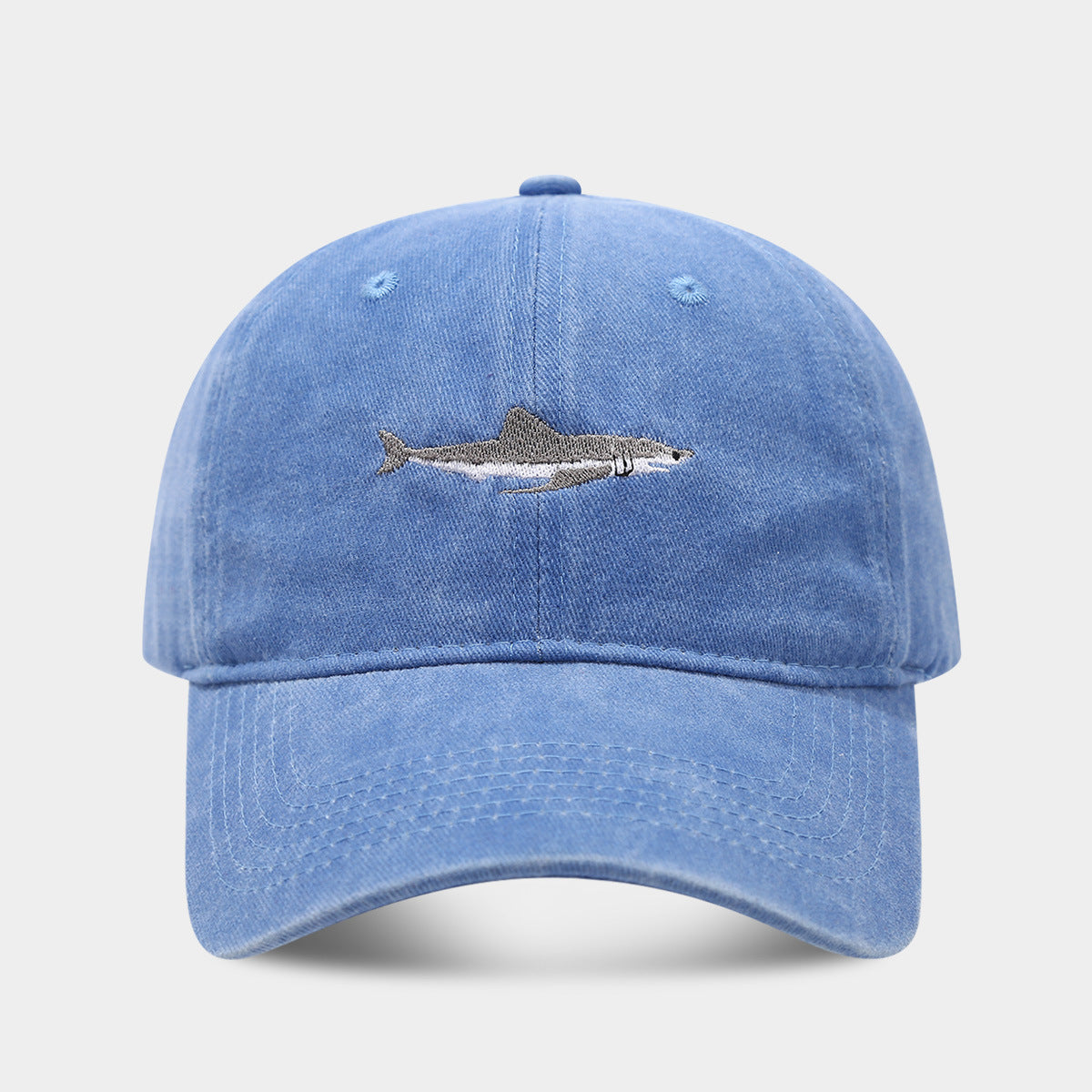 Wholesale Shark Baseball Cap Washed Trend Women's Sunshade Cap