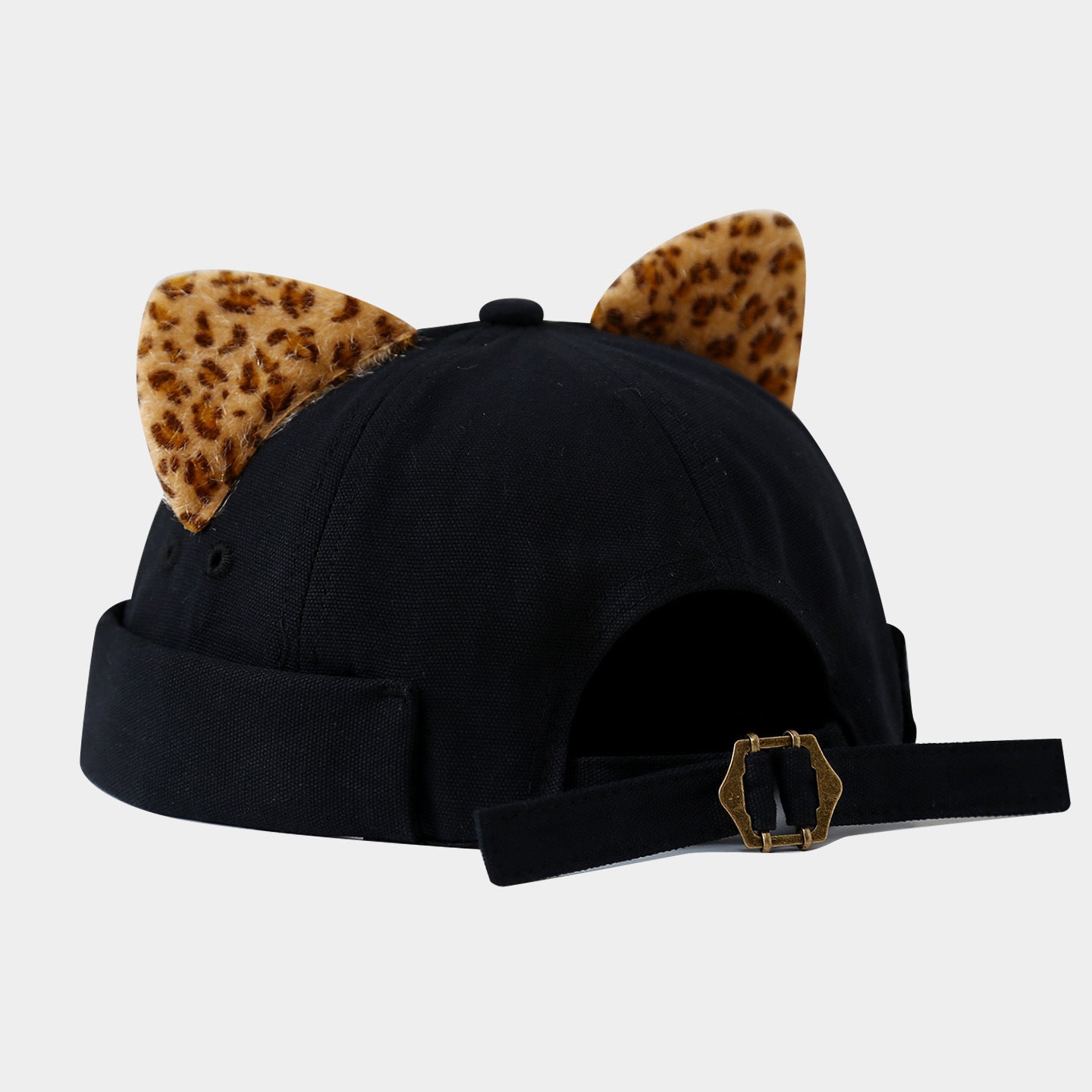 Wholesale Literary Fresh Fashion Leopard Print Ear Melon Cap Land Cap Sailor Cap