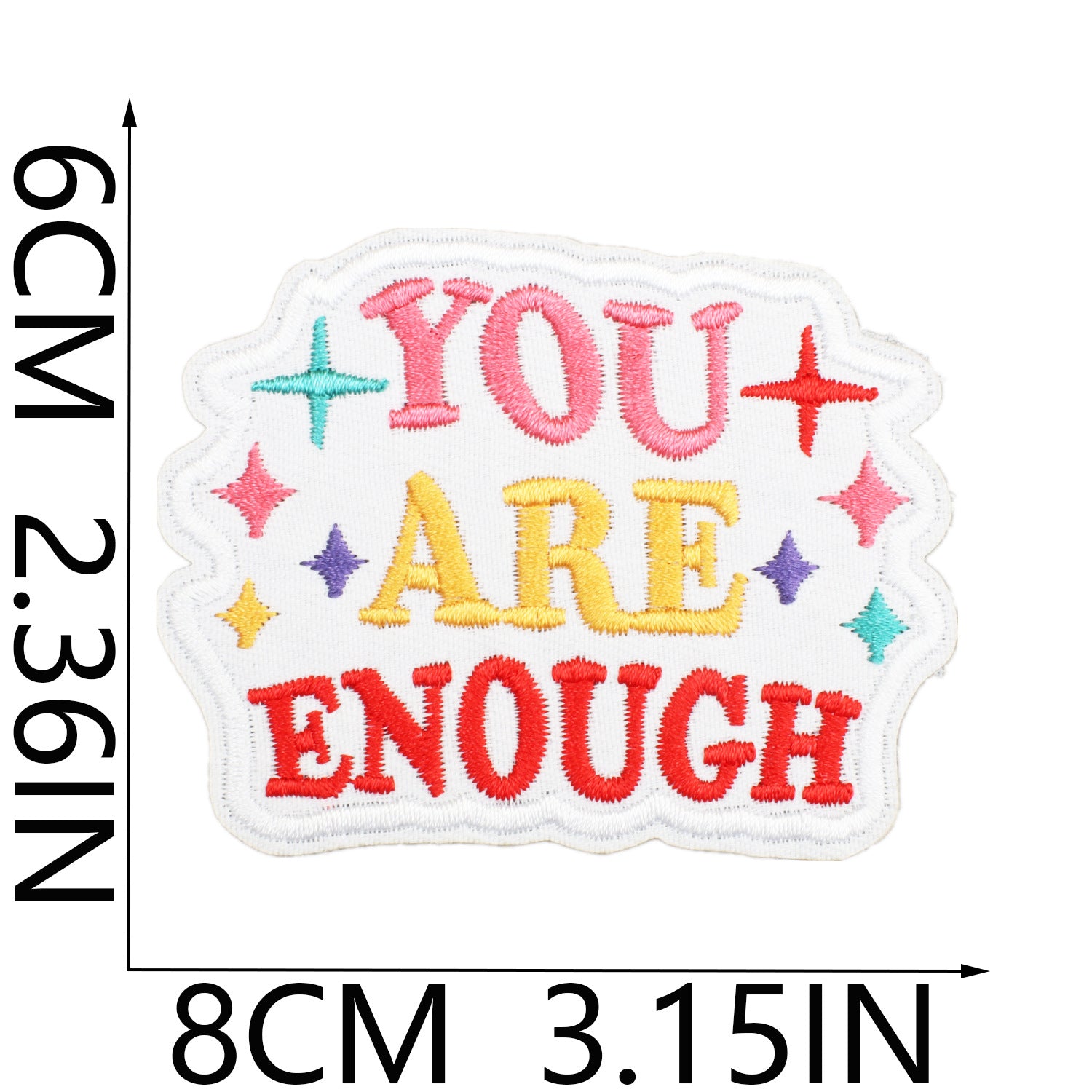 Wholesale Peace Self-love Embroidered Cloth Sticker