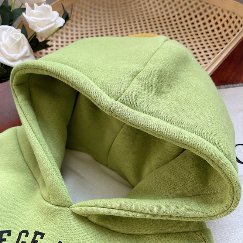 Wholesale Cotton Children's Autumn and Winter Clothing with Plush Hoodies