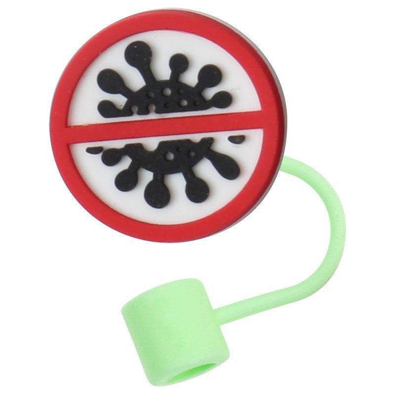 Wholesale 10pcs Medical Cartoon Organ Silicone Straw Cap Cup Accessories