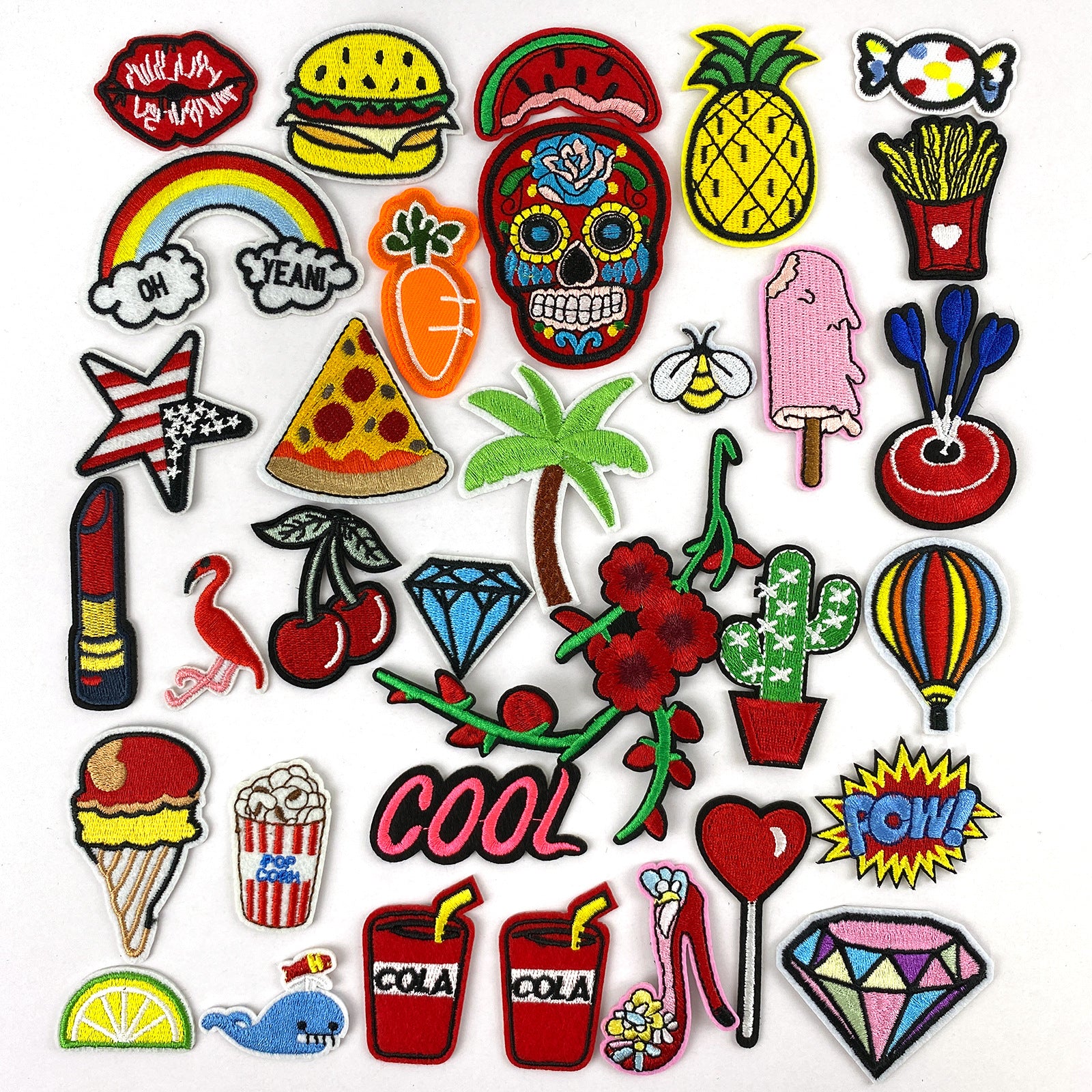 Wholesale Cartoon flower embroidery patch FS