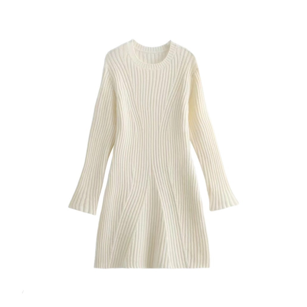 Wholesale Autumn/Winter New Women's Fashion Threaded Knit Dress