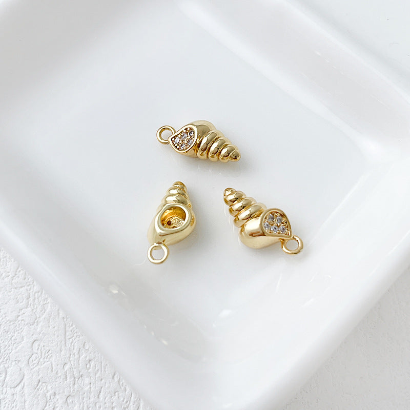 Wholesale 14k Gold Plated Marine Creature Pendant Diy Accessories