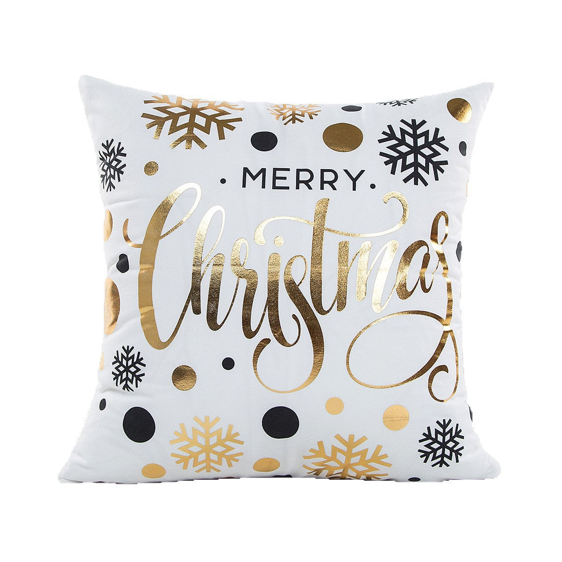 Wholesale Christmas atmosphere gold-stamping festive pillowcase