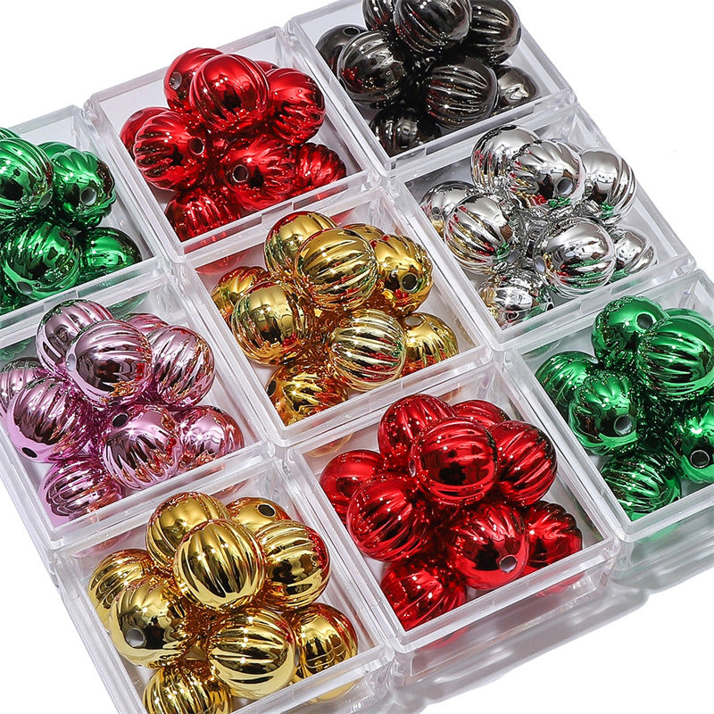 Wholesale Christmas Acrylic Pumpkin Beads Ball