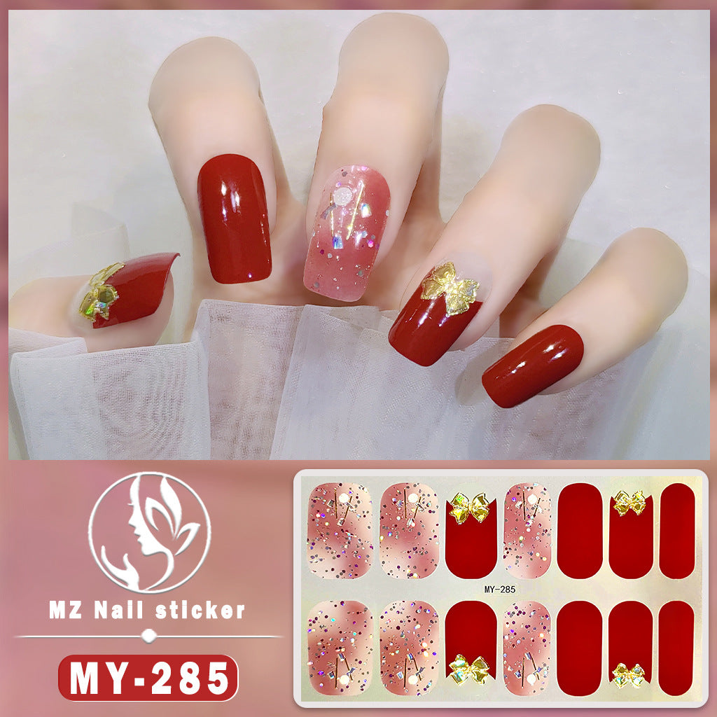 Wholesale MY Butterfly Baking Free Gel 5D Waterproof Diamond Like Nail Polish Stickers