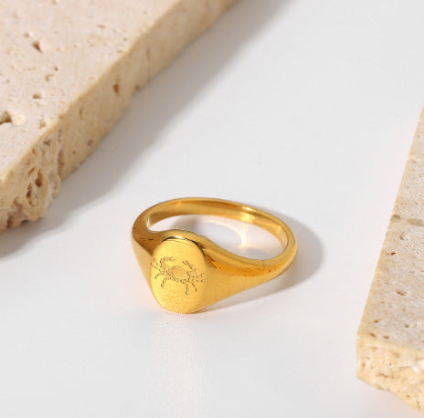 Anillo de medallón para hombres de acero inoxidable de acero inoxidable al por mayor