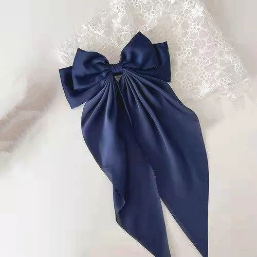 Wholesale Fabric Ribbon Bow Spring Clip Hairpin