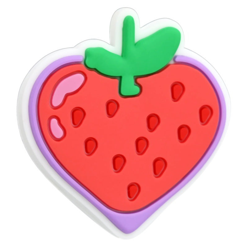 Wholesale  Random 100pcs/pack  Heart-shaped soft rubber beads