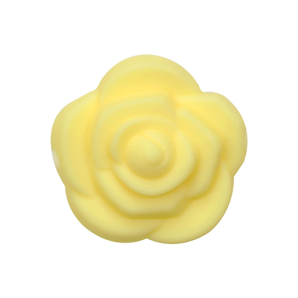 Wholesale 20PCS Rosette Silicone Beads DIY Loose Beads