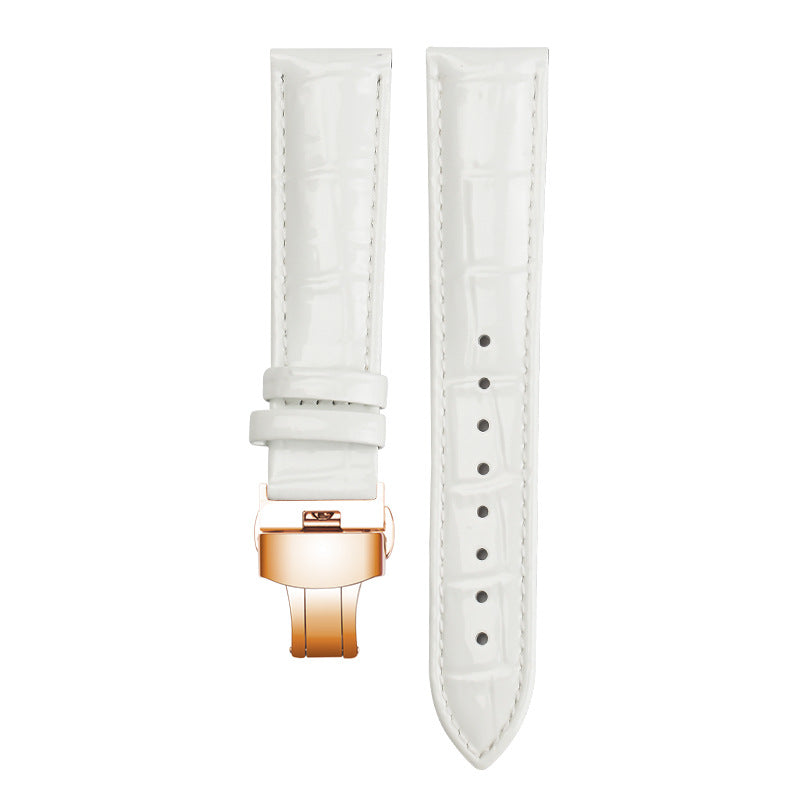 Wholesale Cowhide Lacquered and Glossy Watch Straps