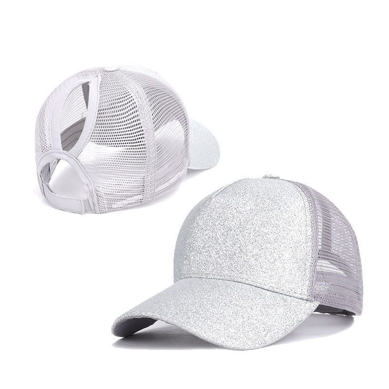 Wholesale Ponytail Sunscreen Fashion Hollow Mesh Baseball Cap