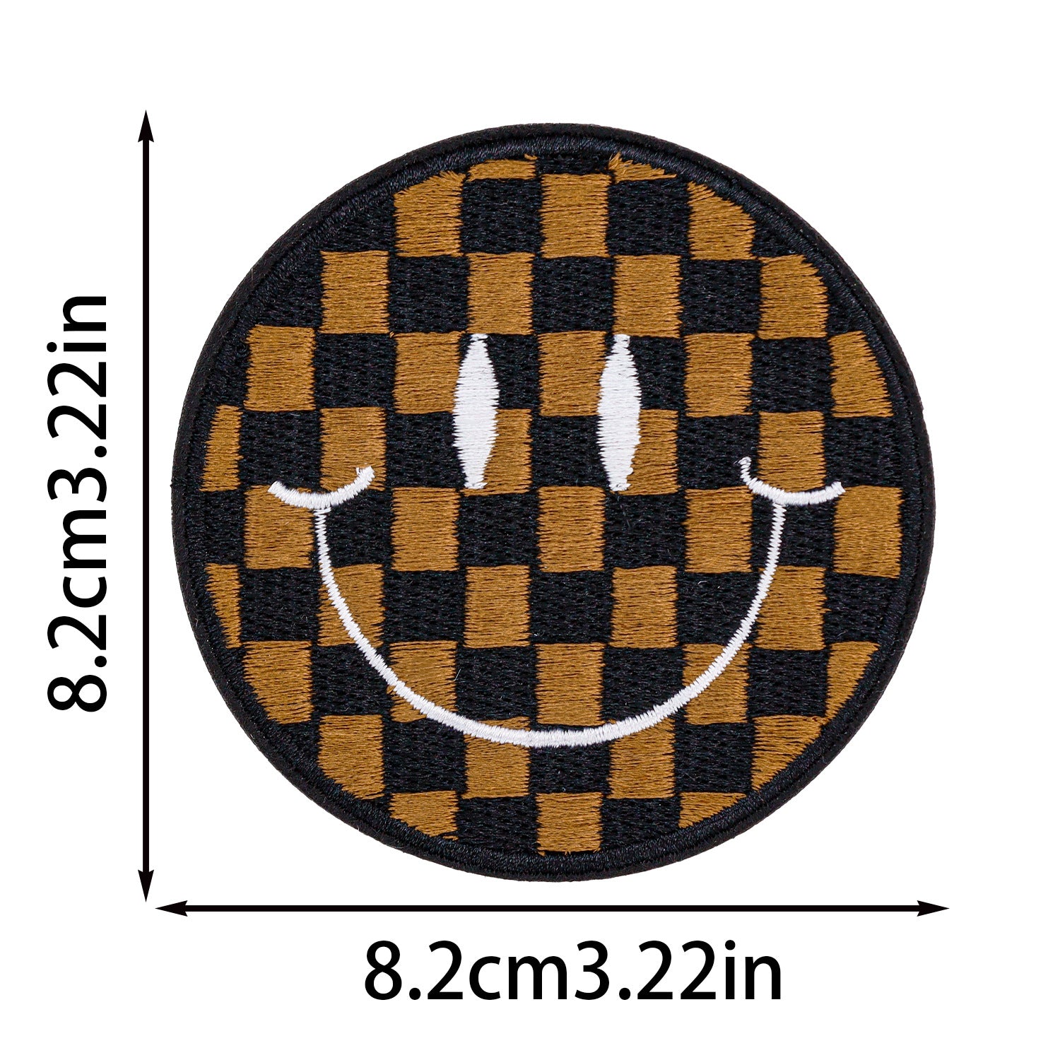 Wholesale Smiley Face Embroider Cloth Stickers Cartoon Round Embroider Stickers