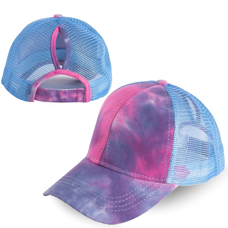 Wholesale Tie-Dye Ponytail Baseball Cap