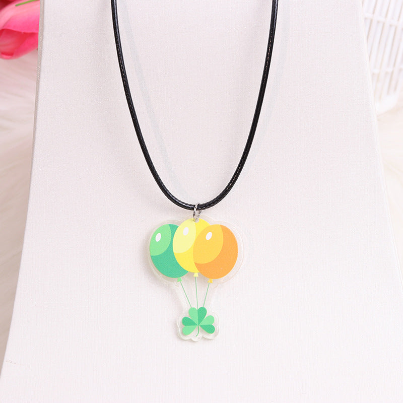 Wholesale St. Patrick's Day Beer Shamrock Rainbow Hat Pipe Necklace