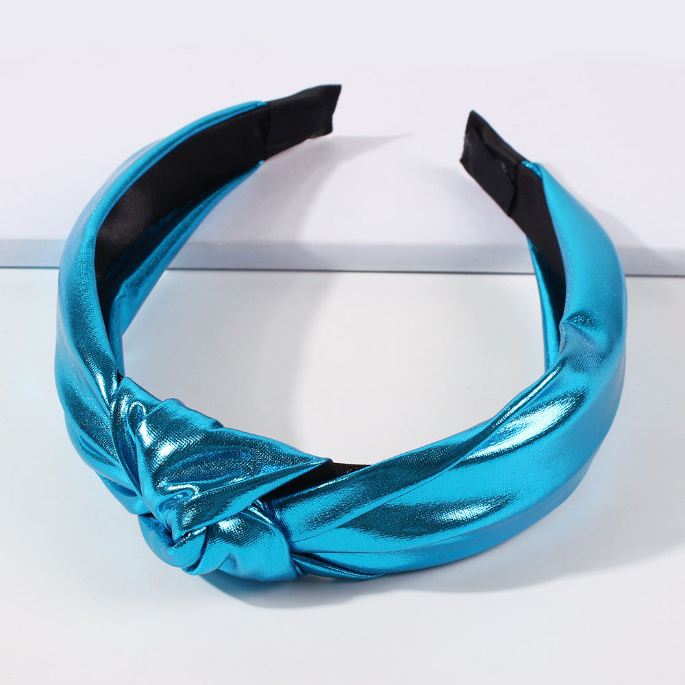 Wholesale PU Leather Middle Knotted Headband
