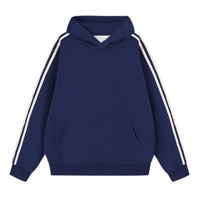 Wholesale Pure Cotton Retro Comfortable Sports Loose Casual Long-sleeved Hooded Clothes