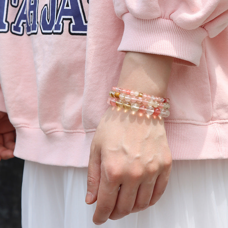 Wholesale 4mm6mm8mm Natural Stone Beads Bracelet