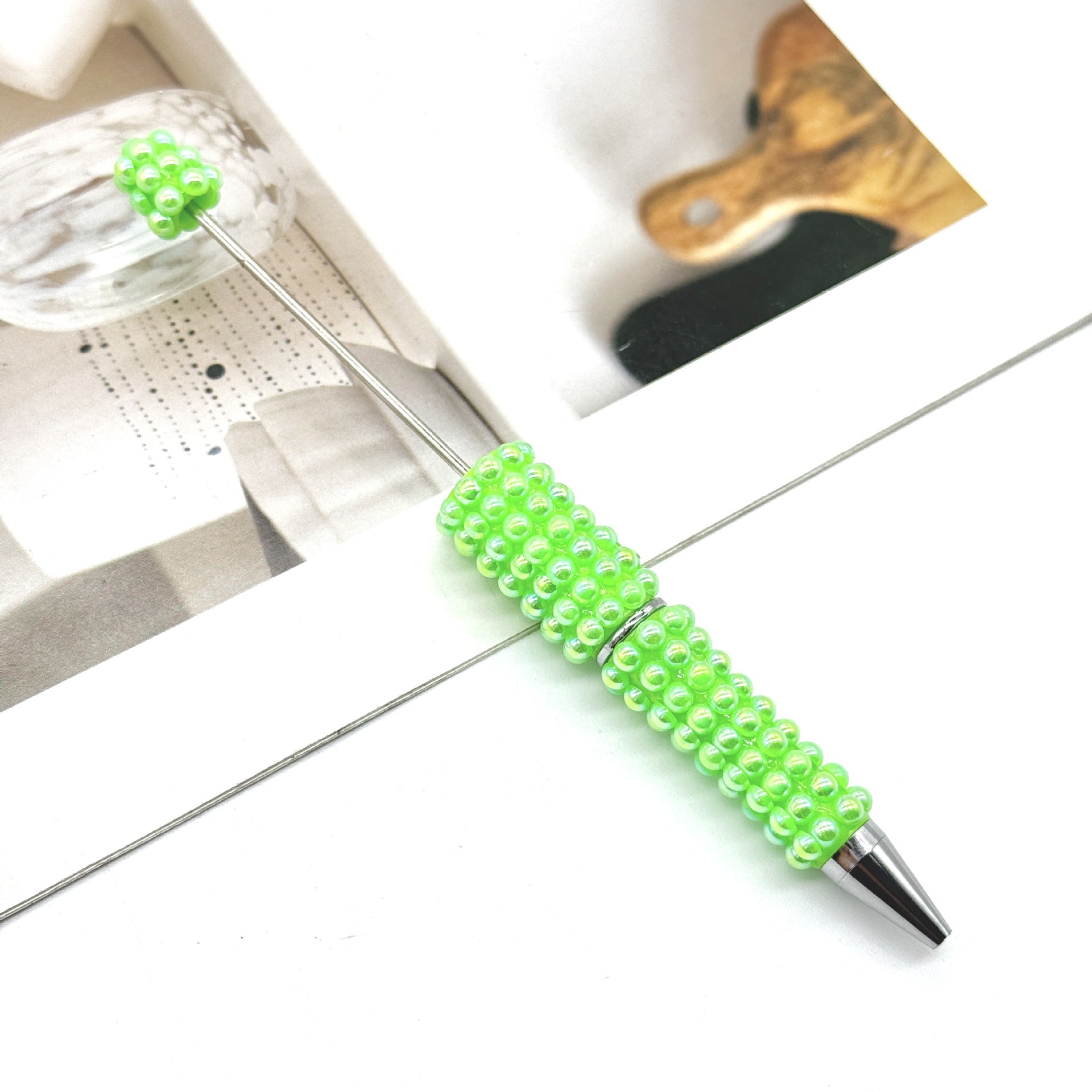 Wholesale DIY Pearl Full Diamond Beading Pen Full Coverage Pen Cap Pearl Heavy Industry