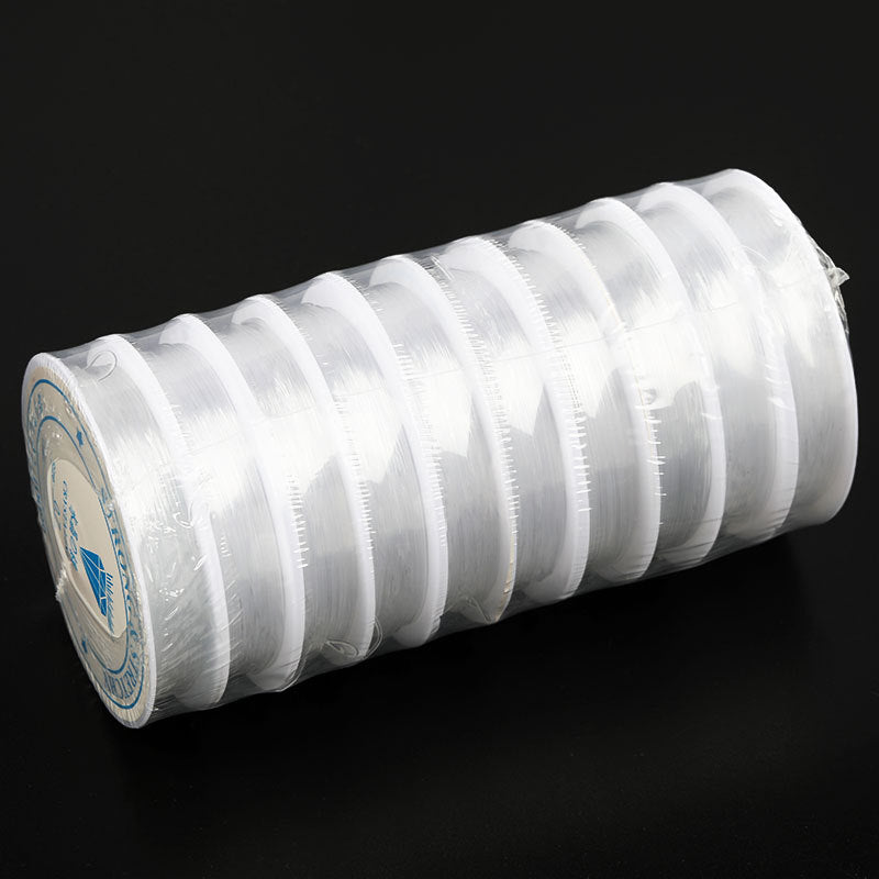 Wholesale 10pcs/ pack Colorful Crystal fishing line elastic line TPU large roll string bead line diy jewelry accessories