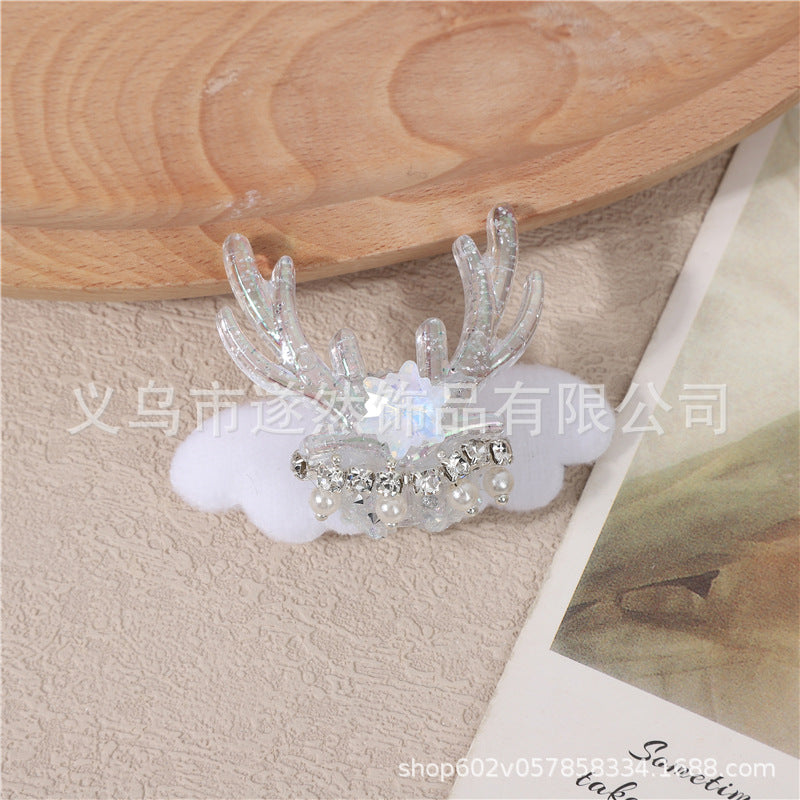 Wholesale 4pcs Heavy Industry Handmade Beads High-quality Diamond Elk Wings DIY Jewelry Accessories