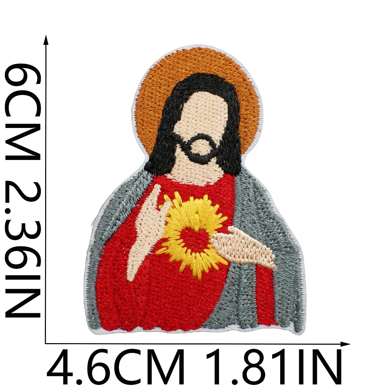 Wholesale Yesu Benzun Embroidered Cloth Stickers