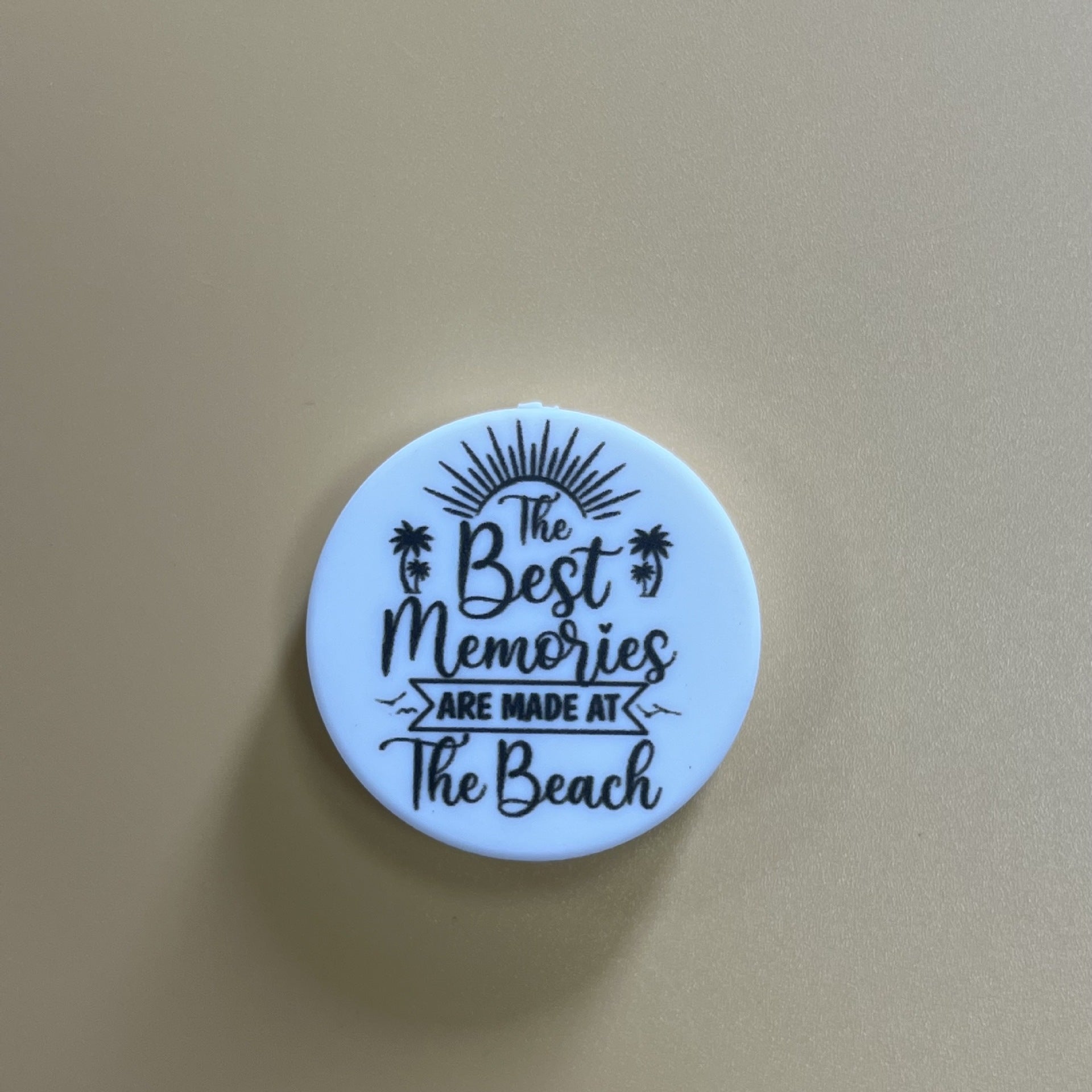 Wholesale of 3PCS English Silicone Printed Beads