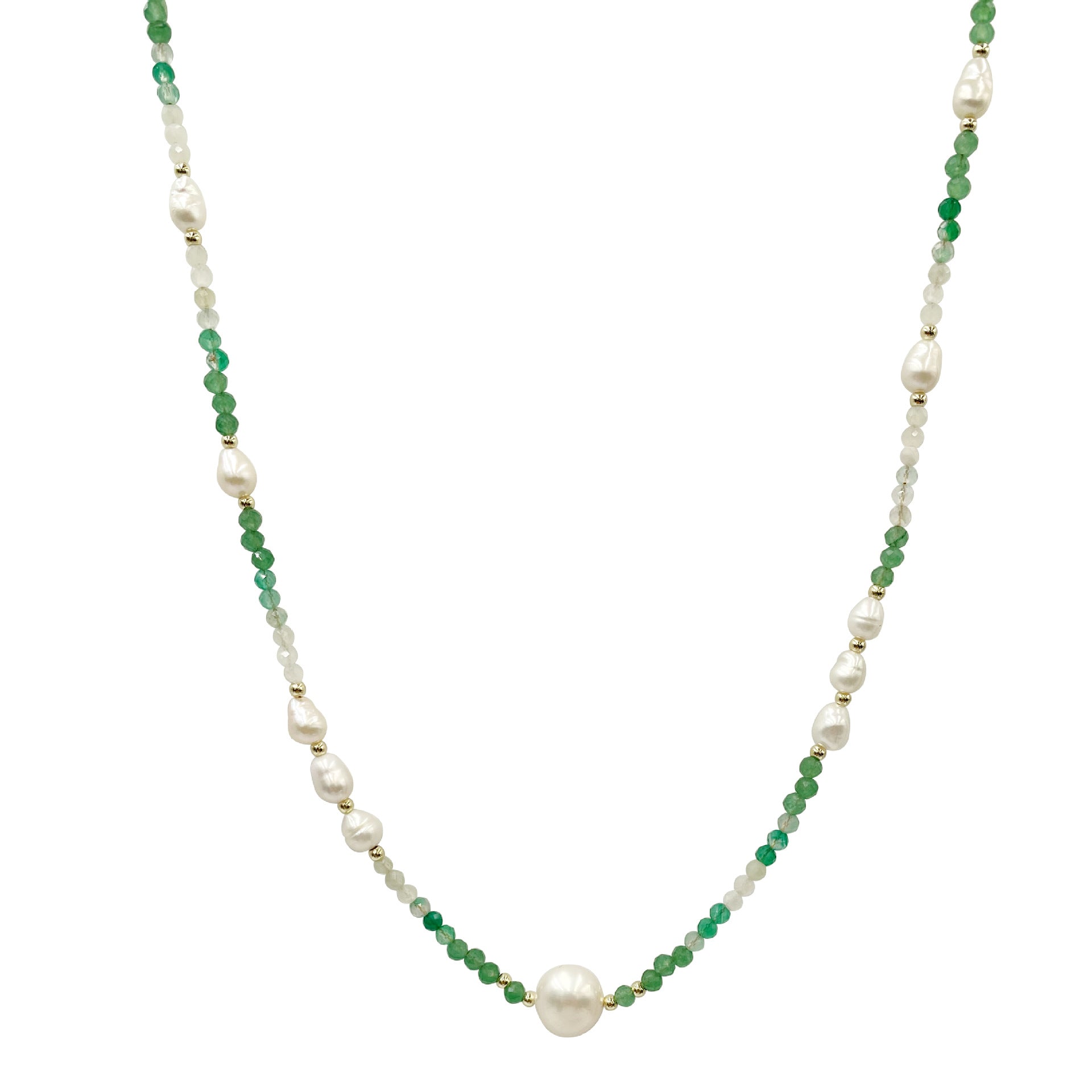 Wholesale Green Crystal Bead Clavicle Necklaces