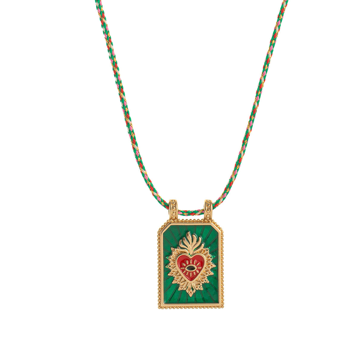 Wholesale Love Tarot Pendant Necklace Lucky Bead Chain Gold-plated Color Preservation