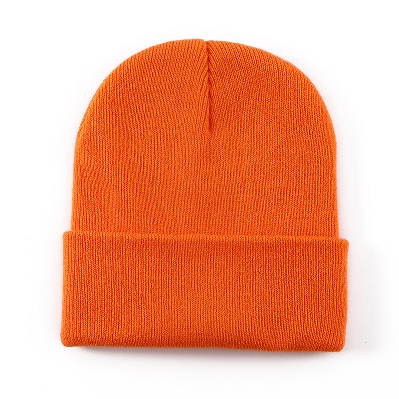 Wholesale Solid color knit hat  basic style beanie