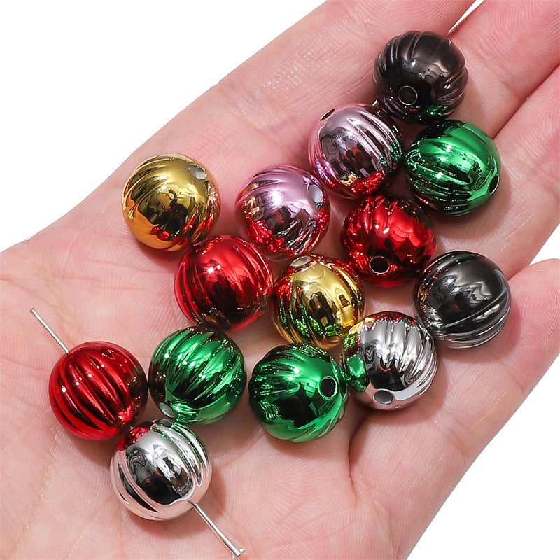 Wholesale Christmas Acrylic Pumpkin Beads Ball