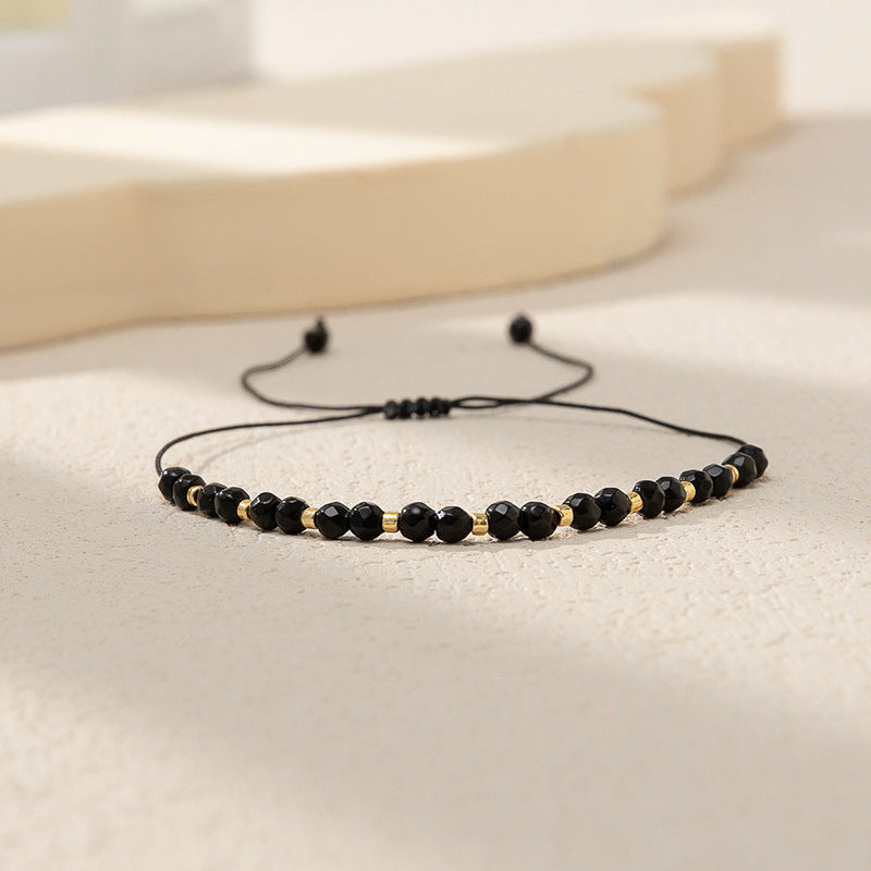 Wholesale Adjustable Color Stone Braided Bracelet